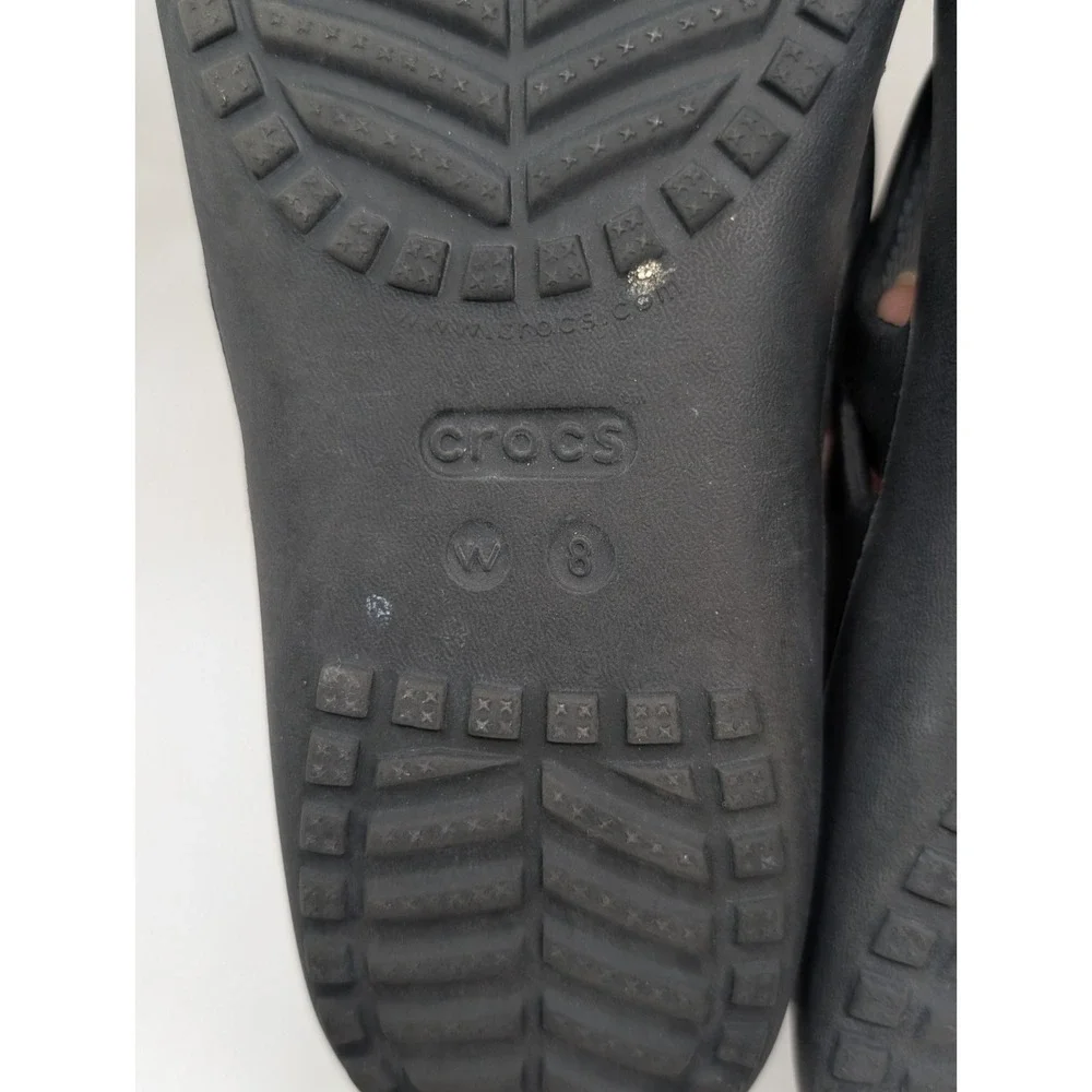 Crocs Kadee II Flip‎ Thong Women's Size 8 Black Sandals Flip Flops Light
